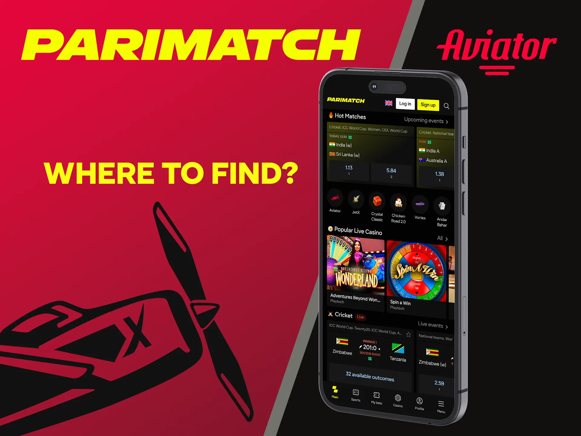We will show you where to download the Parimatch application to play Aviator.